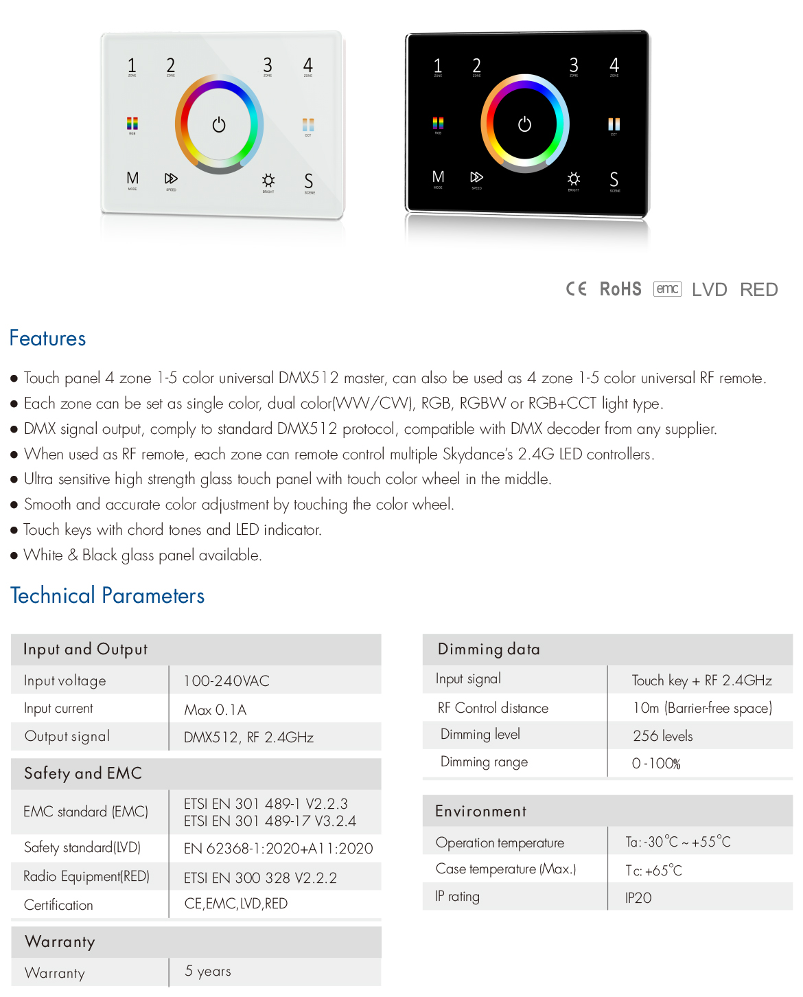 Wall Mounted Touch Panel T It